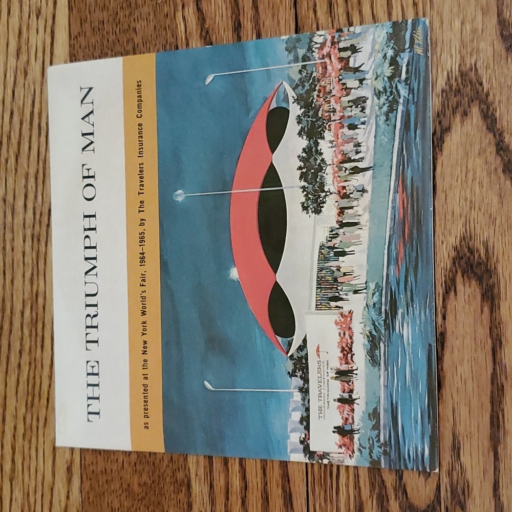 Vtg, 1964-1965 New York World's Fair Souvenir Triumph of Man Record Set